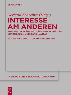 cover image of Interesse am Anderen